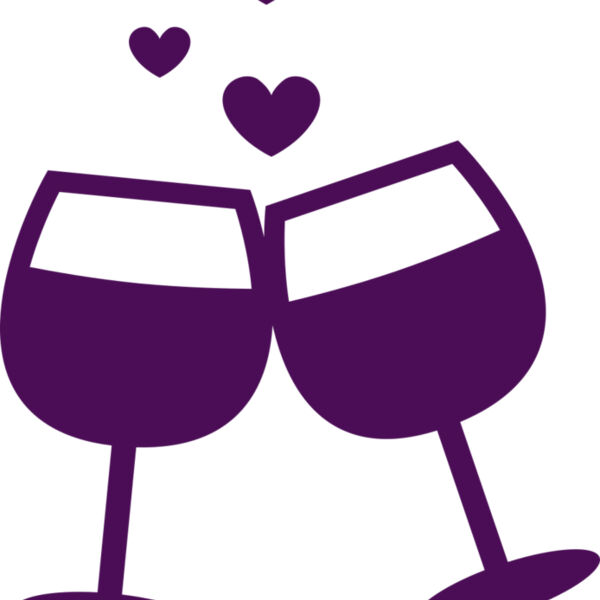 Valentines Wine Glass Miniaturansicht