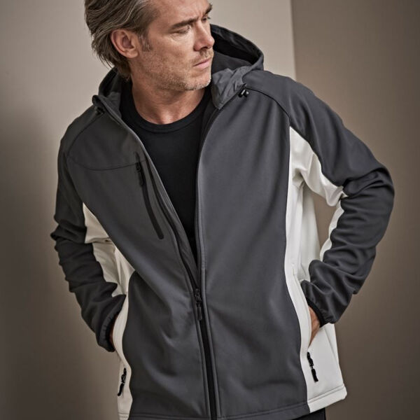 Herren Kapuzen 3-Lagen Softshell Jacke Miniaturansicht