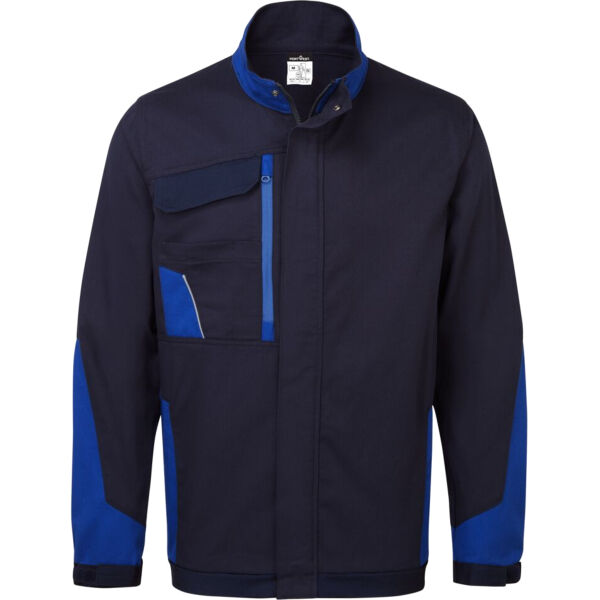 WX1 Zweifarbige Arbeitsjacke aus Baumwolle Miniaturansicht